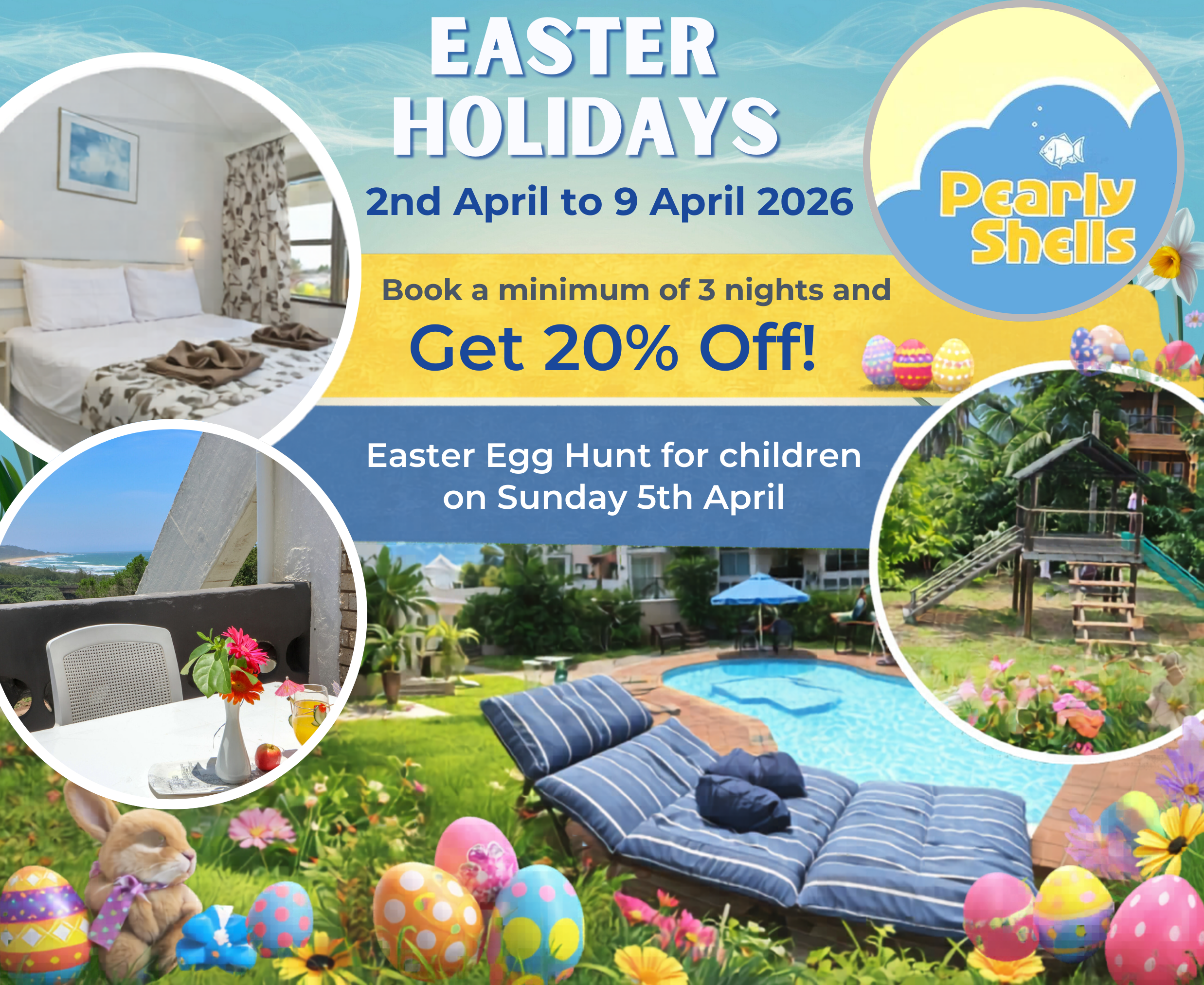 Easter Holiday Special at Pearly Shellls Scottburgh